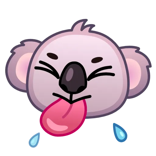 Стикер 8 Koala Emoji