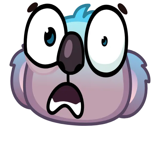 Стикер 6 Koala Emoji