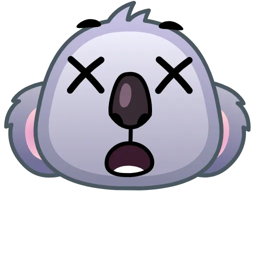 Стикер 7 Koala Emoji