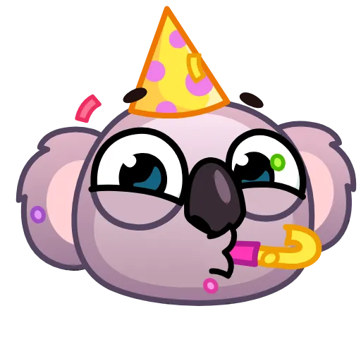 Стикер 21 Koala Emoji