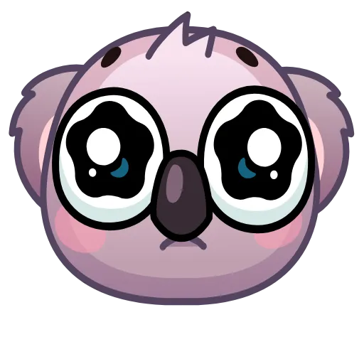 Стикер 5 Koala Emoji