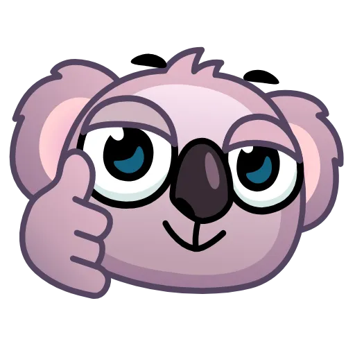 Стикер 20 Koala Emoji
