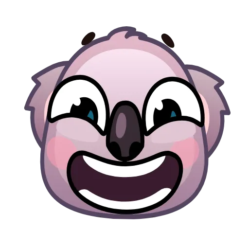 Стикер 3 Koala Emoji