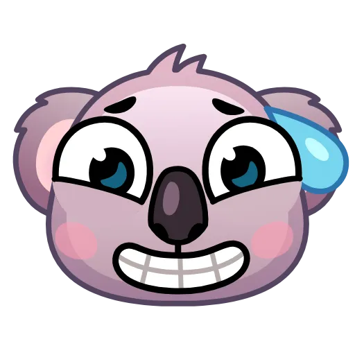 Стикер 19 Koala Emoji