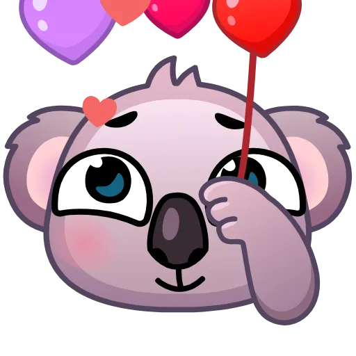 Стикер 39 Koala Emoji