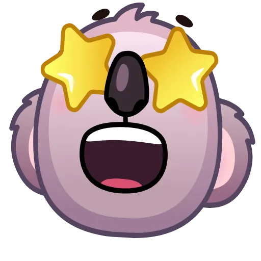 Стикер 12 Koala Emoji