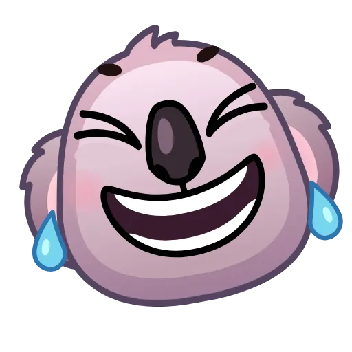 Стикер 3 Koala Emoji