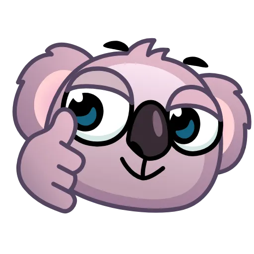 Стикер 34 Koala Emoji