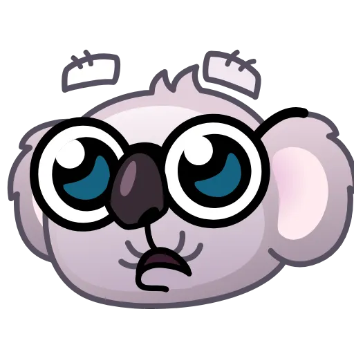 Стикер 35 Koala Emoji