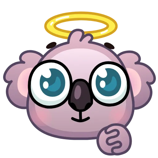 Стикер 4 Koala Emoji