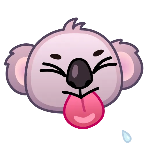 Стикер 8 Koala Emoji