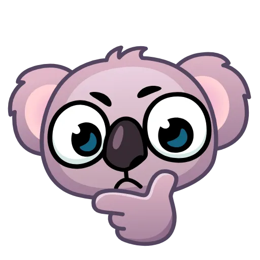 Стикер 18 Koala Emoji