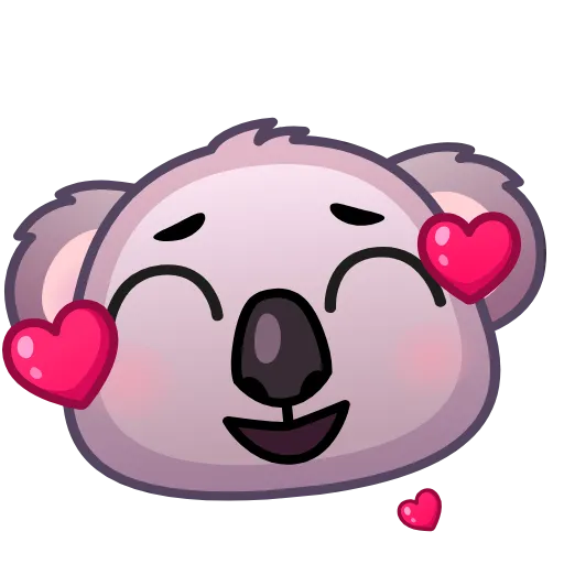 Стикер 6 Koala Emoji