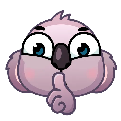 Стикер 19 Koala Emoji