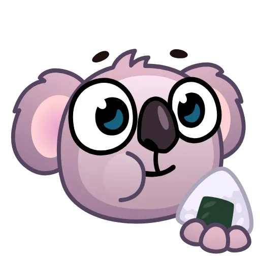 Стикер 38 Koala Emoji