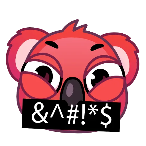 Стикер 16 Koala Emoji