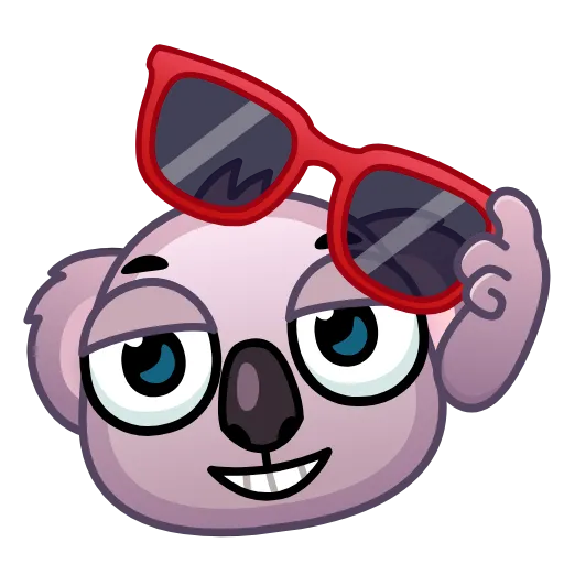 Стикер 10 Koala Emoji