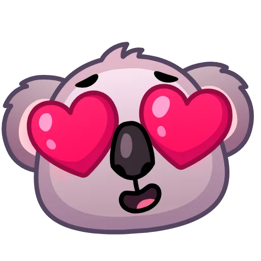 Стикер 5 Koala Emoji