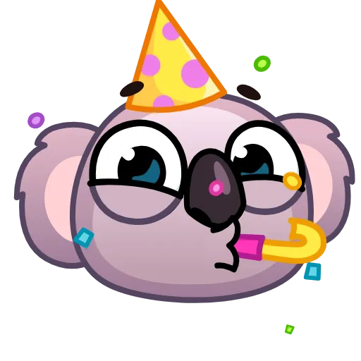 Стикер 13 Koala Emoji