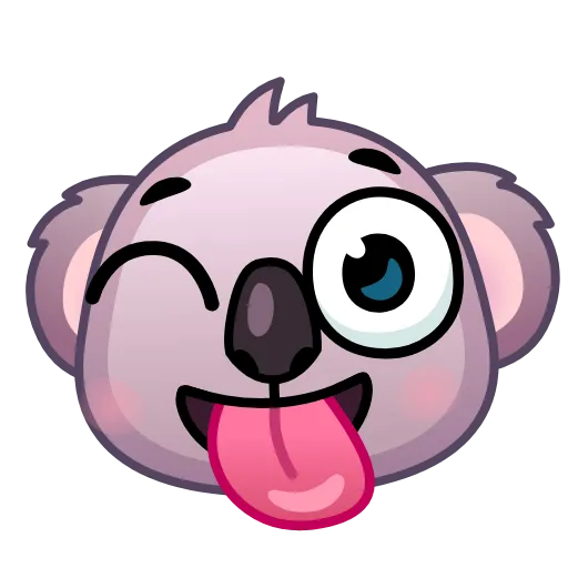 Стикер 9 Koala Emoji