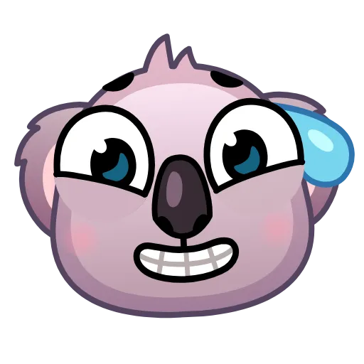 Стикер 2 Koala Emoji