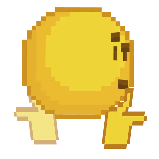 Стикер 42 Dcode Emoji Пиксельные
