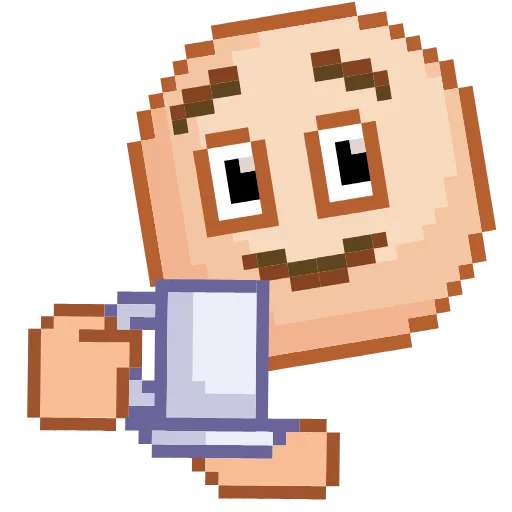 Стикер 43 Dcode Emoji Пиксельные