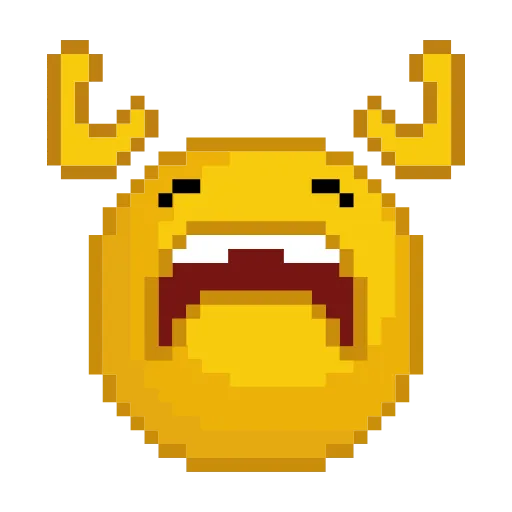 Стикер 38 Dcode Emoji Пиксельные