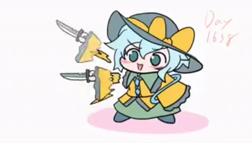 🌟 Стикер «Koishi Komeiji» для Telegram