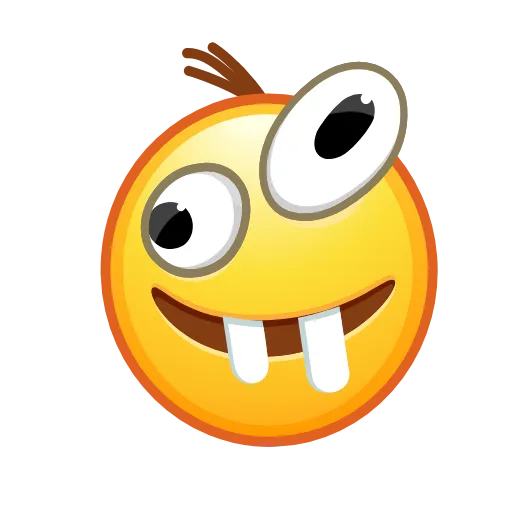 Стикер 2 Retro Kolobok Emoji