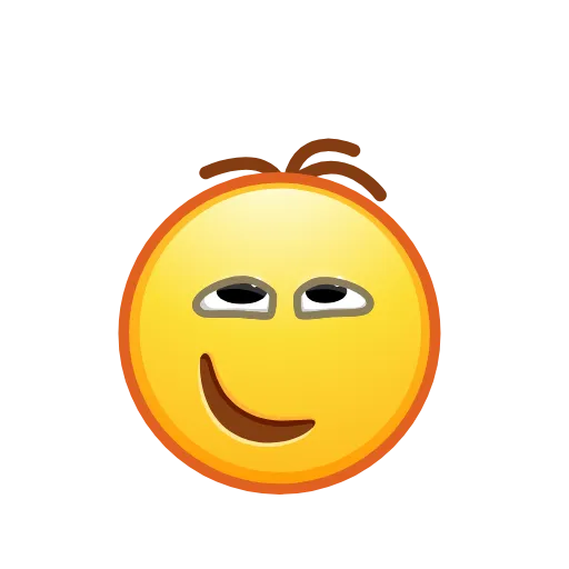 Стикер 28 Retro Kolobok Emoji