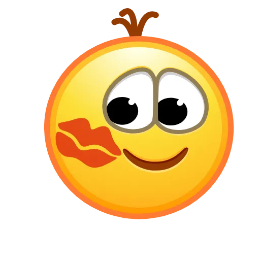 Стикер 27 Retro Kolobok Emoji