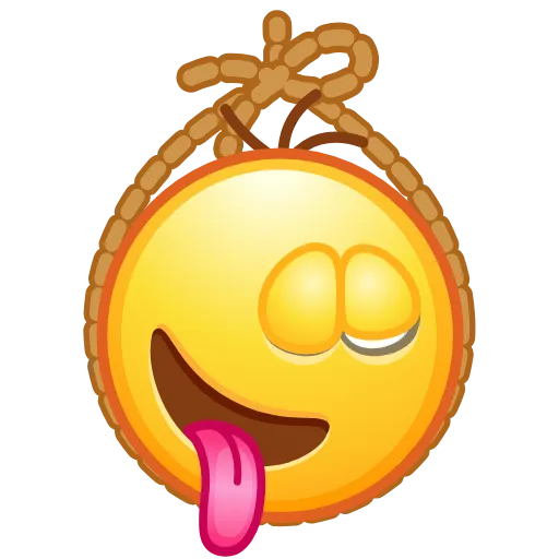 Стикер 32 Retro Kolobok Emoji