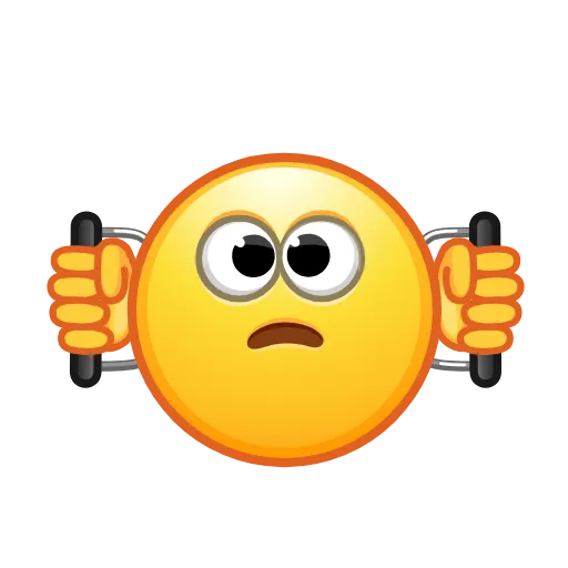 Стикер 44 Retro Kolobok Emoji