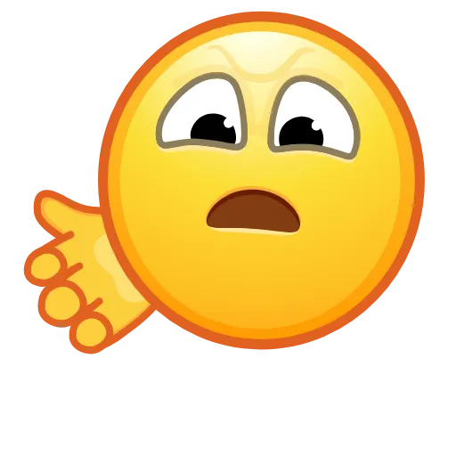 Стикер 14 Retro Kolobok Emoji