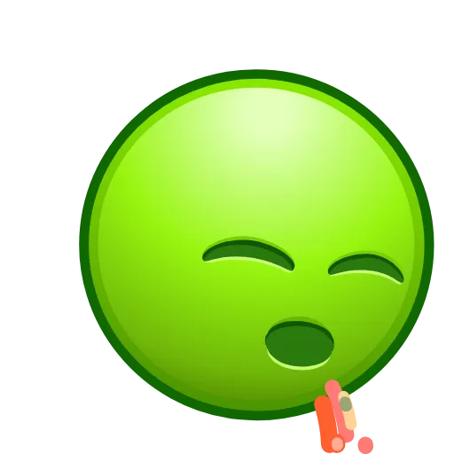 Стикер 34 Retro Kolobok Emoji
