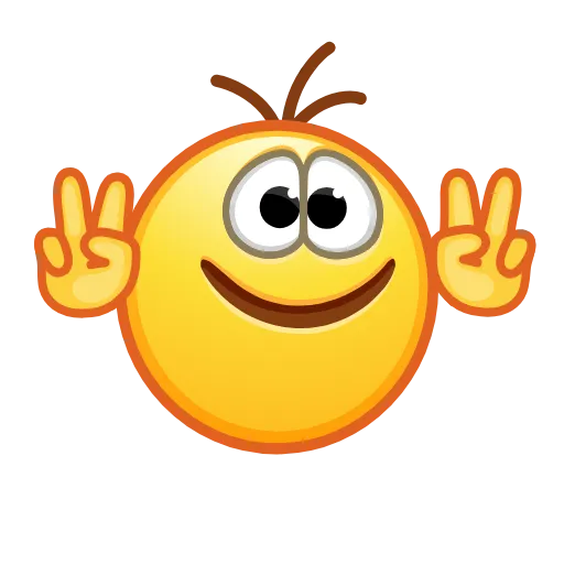 Стикер 10 Retro Kolobok Emoji
