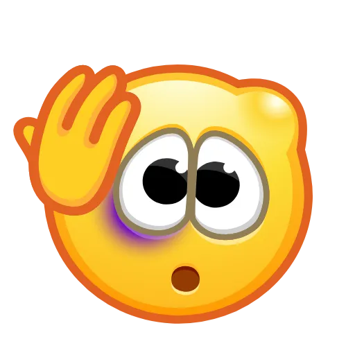 Стикер 33 Retro Kolobok Emoji