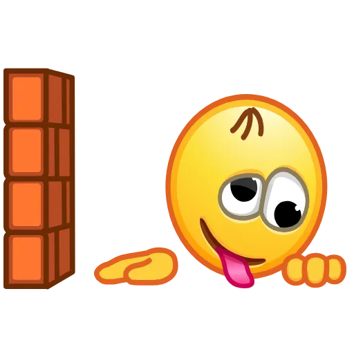 Стикер 15 Retro Kolobok Emoji
