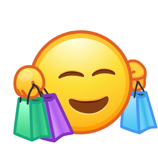 Стикер 45 Retro Kolobok Emoji