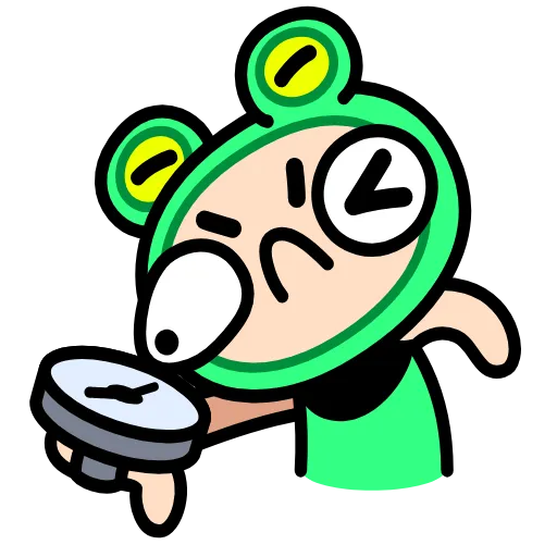 ⏳ Стикер «Корейская жабка» для Telegram