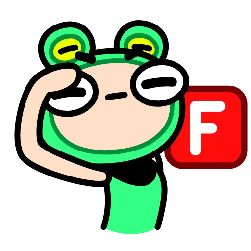 🫡 Стикер «Корейская жабка» для Telegram