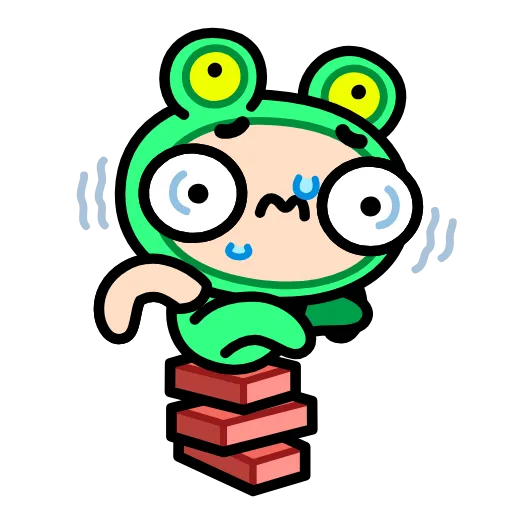🧱 Стикер «Корейская жабка» для Telegram