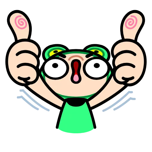 👍 Стикер «Корейская жабка» для Telegram