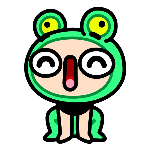 😘 Стикер «Корейская жабка» для Telegram