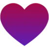 ❤️ Эмодзи «Красно-синий градиент» для Telegram