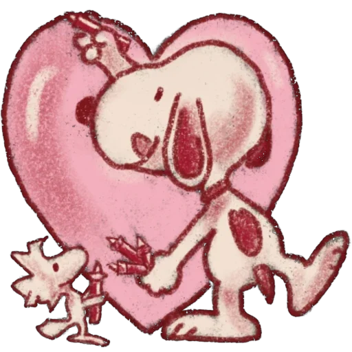 🫥 Стикер «Snoopy Valentines Day» для Telegram