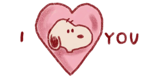 🌟 Стикер «Snoopy Valentines Day» для Telegram