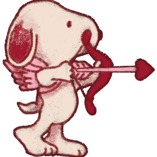 🫥 Стикер «Snoopy Valentines Day» для Telegram