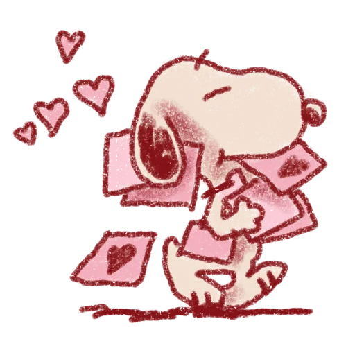 🌟 Стикер «Snoopy Valentines Day» для Telegram